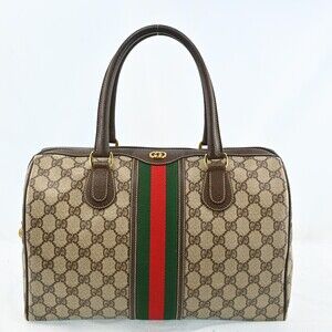 Gucci Web Sherry Line Boston Bag Pvc #222260G40B